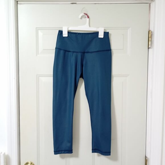 Reflex Pants - 90 Degree By Reflex Blue Leggings Women's For Yoga and Exercise Size S